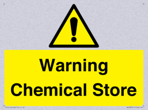 Warning Chemical Store